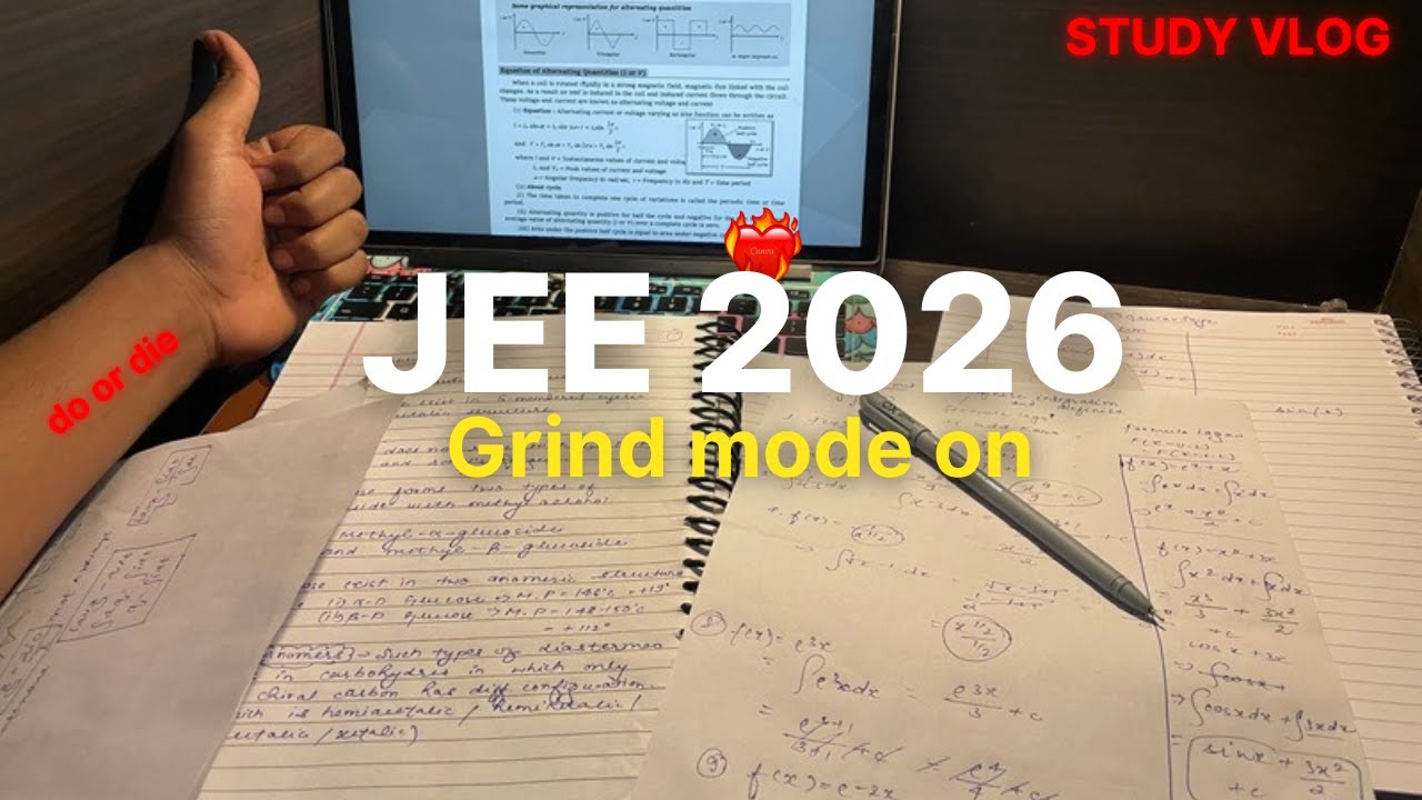 Study vlog JEE aspirant 2026 | A day in a life of a jee aspirant |