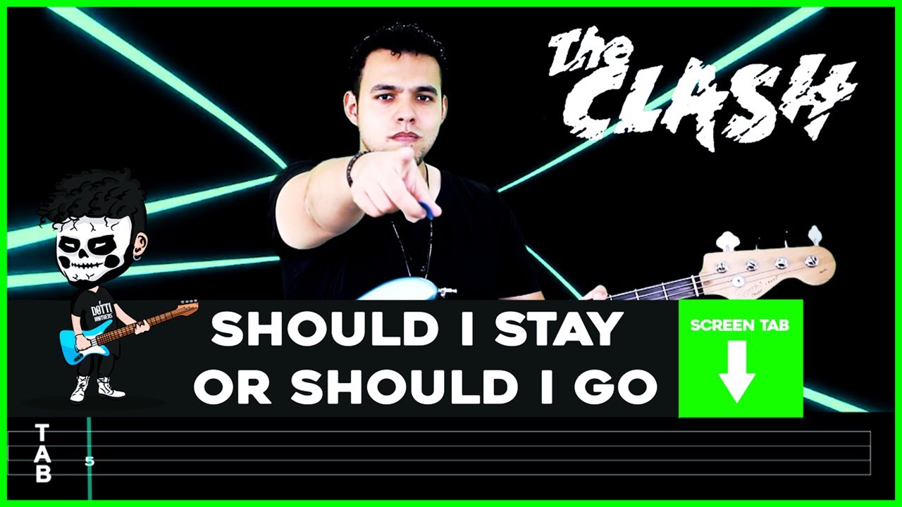 【THE CLASH】[ Should I Stay Or Should I Go ] cover by Dotti Brothers | LESSON | BASS TAB