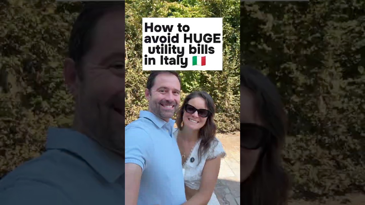 How to avoid HUGE utility bills in Italy 🇮🇹