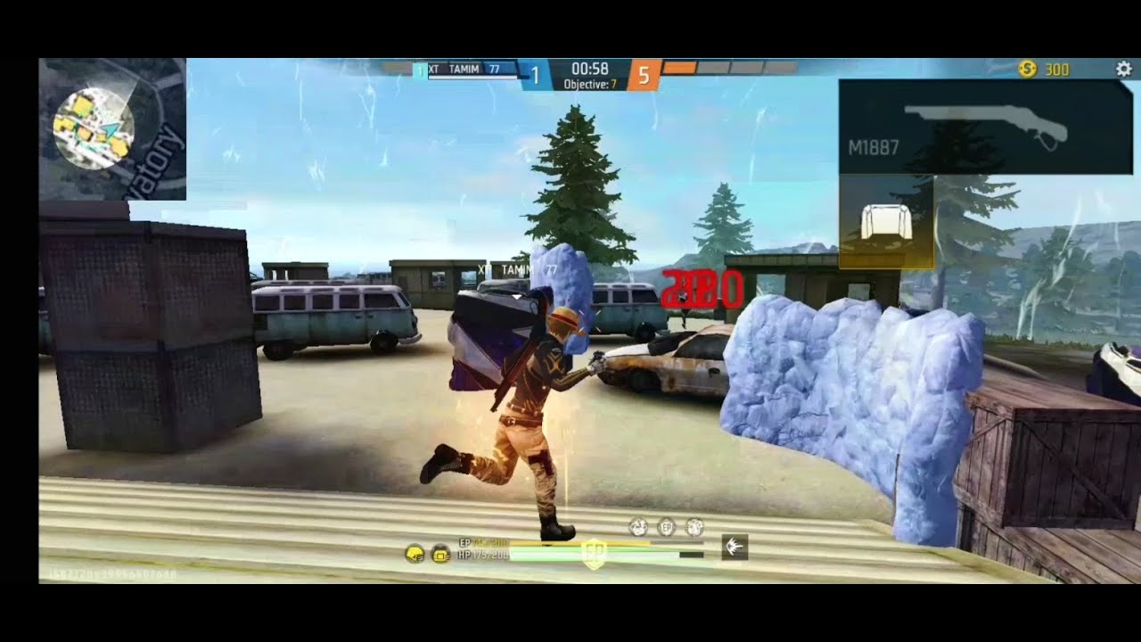 Middle of the night 🌙 ✨ [MHTS GAMER] Free fire one tap gameplay