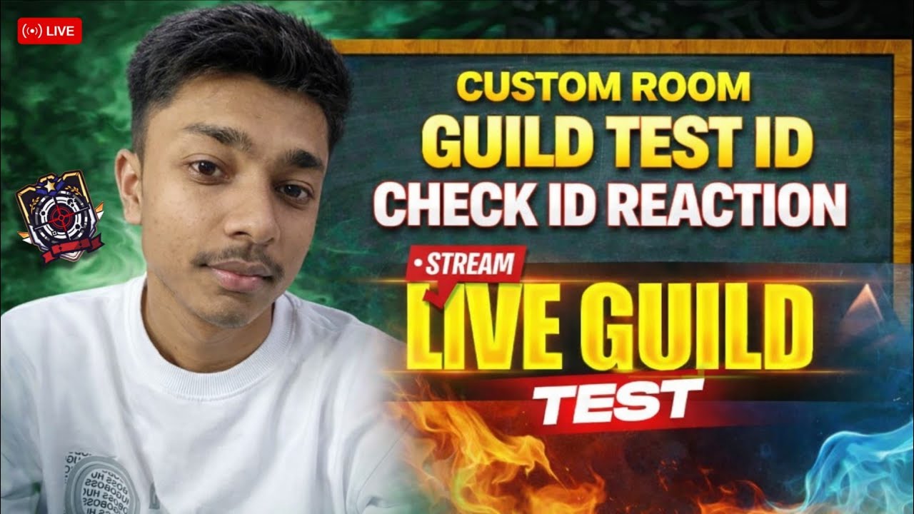 FREE FIRE GUILD TEST CUSTOM ROOM | ID CHECK & ID REACTIONS 🔥🎮