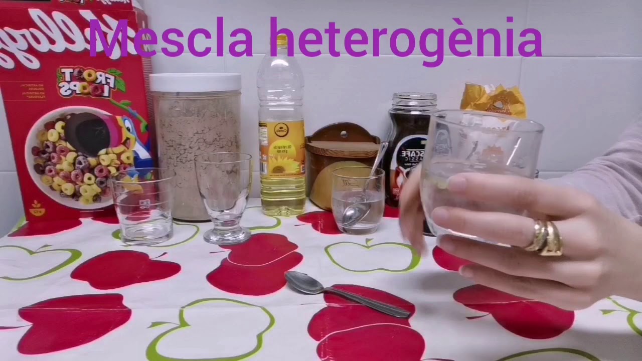 Mescles homogènies i heterogènies