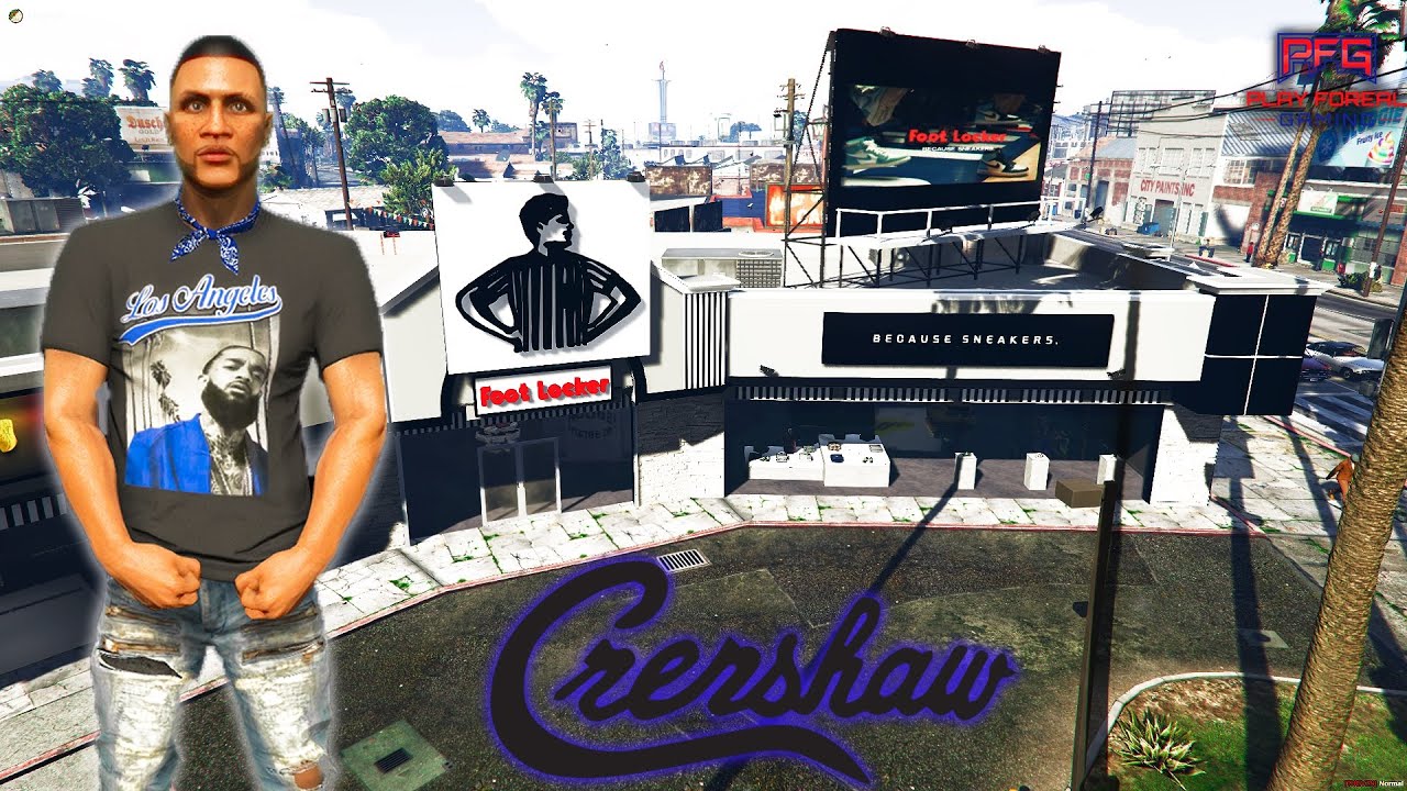 Opening Foot Locker On Crenshaw - GTA Real Hood Life #52 (4K)
