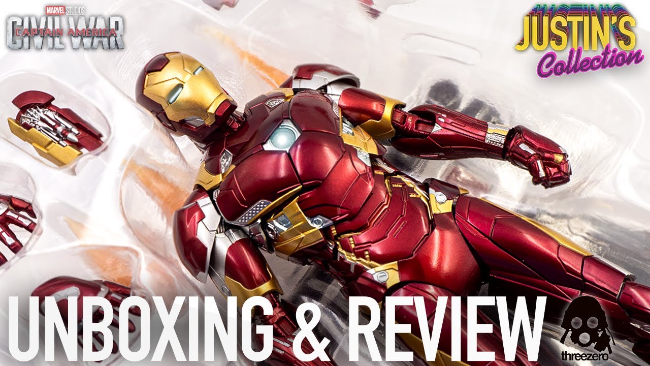 Iron Man MK46 Civil War Threezero DLX Unboxing & Review