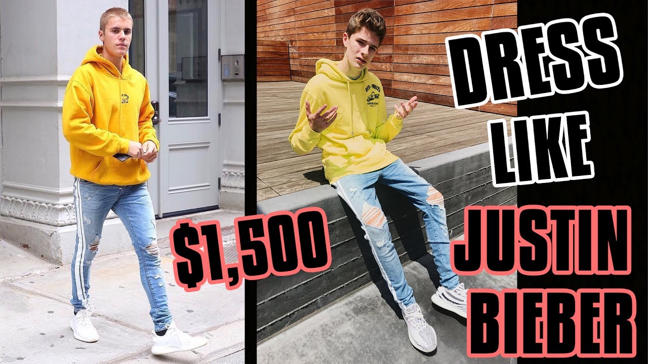 $1,500 DRESS LIKE JUSTIN BIEBER CHALLENGE
