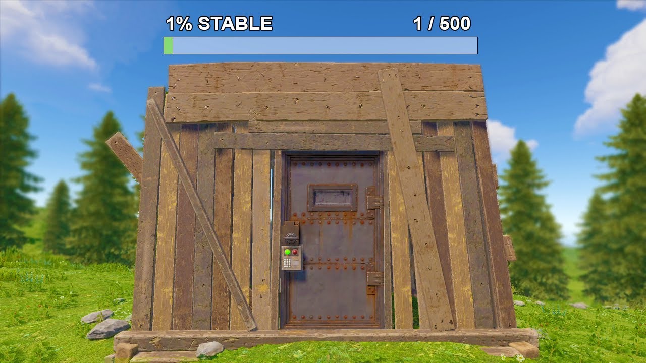 their wooden shack was almost broken...