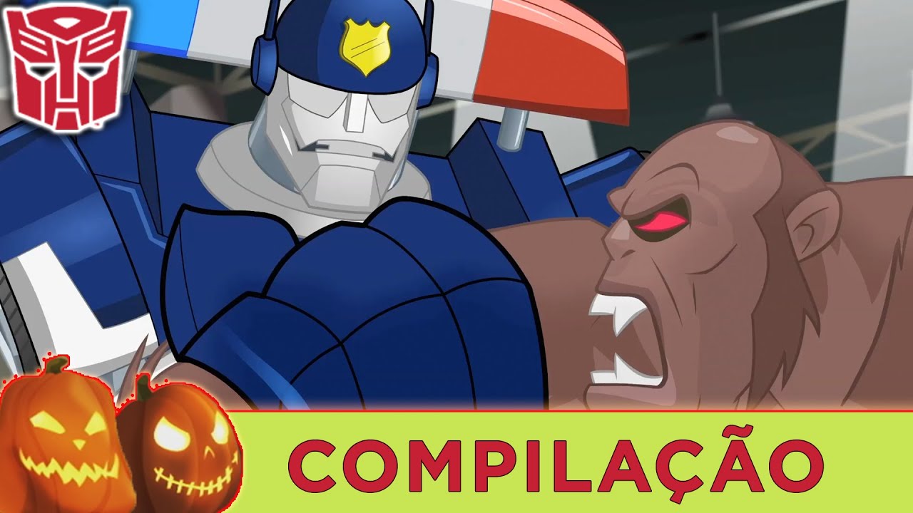Transformers em português 🎃 HALLOWEEN Compilação | Rescue Bots | 1 HORA | Episódios Completos