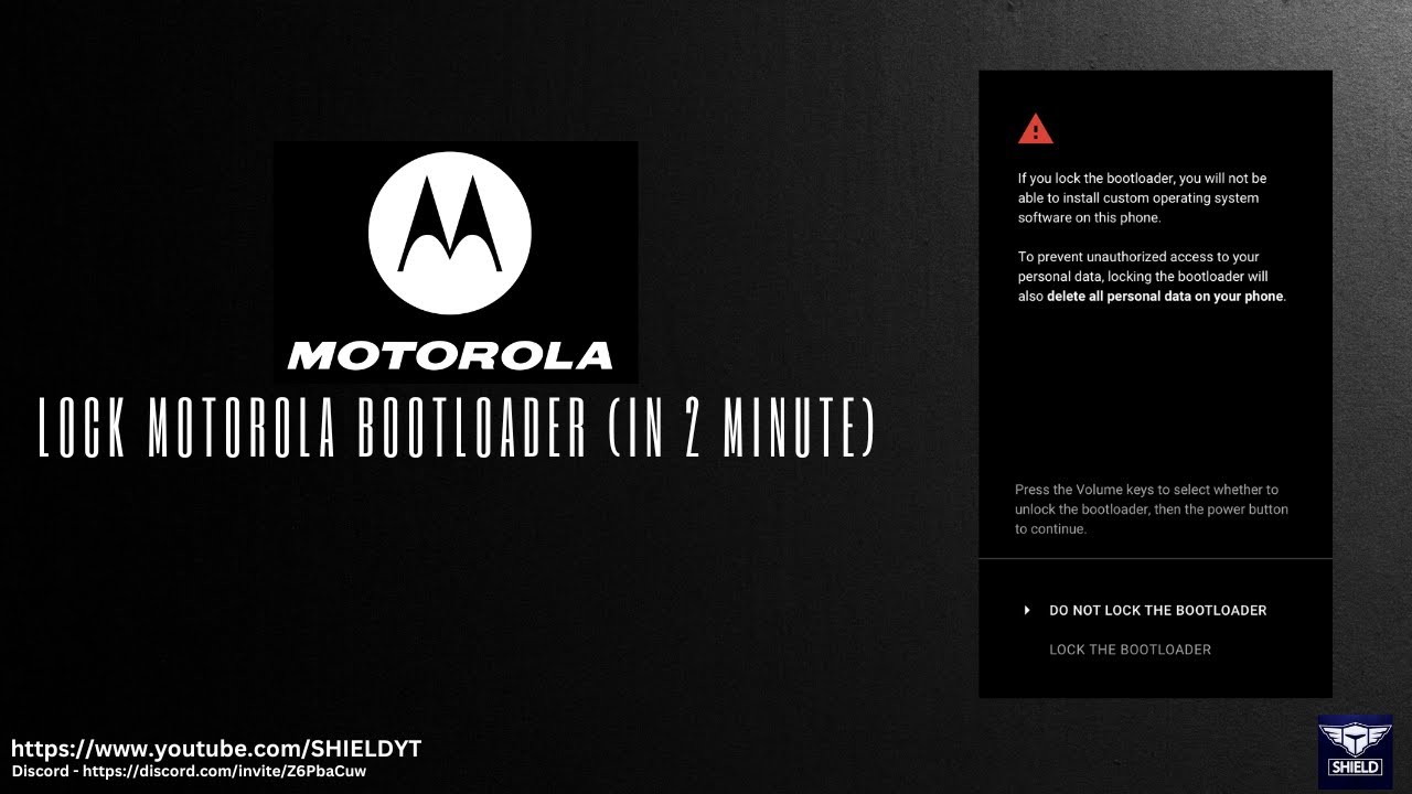 Motorola device bootloader lock in 2 min