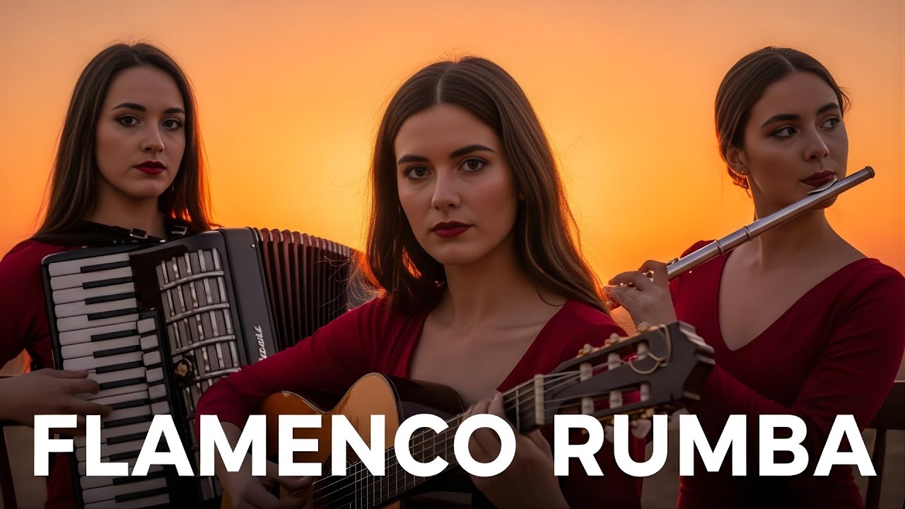 Sunset Glow Flamenco Rumba | Spanish Guitar Instrumental