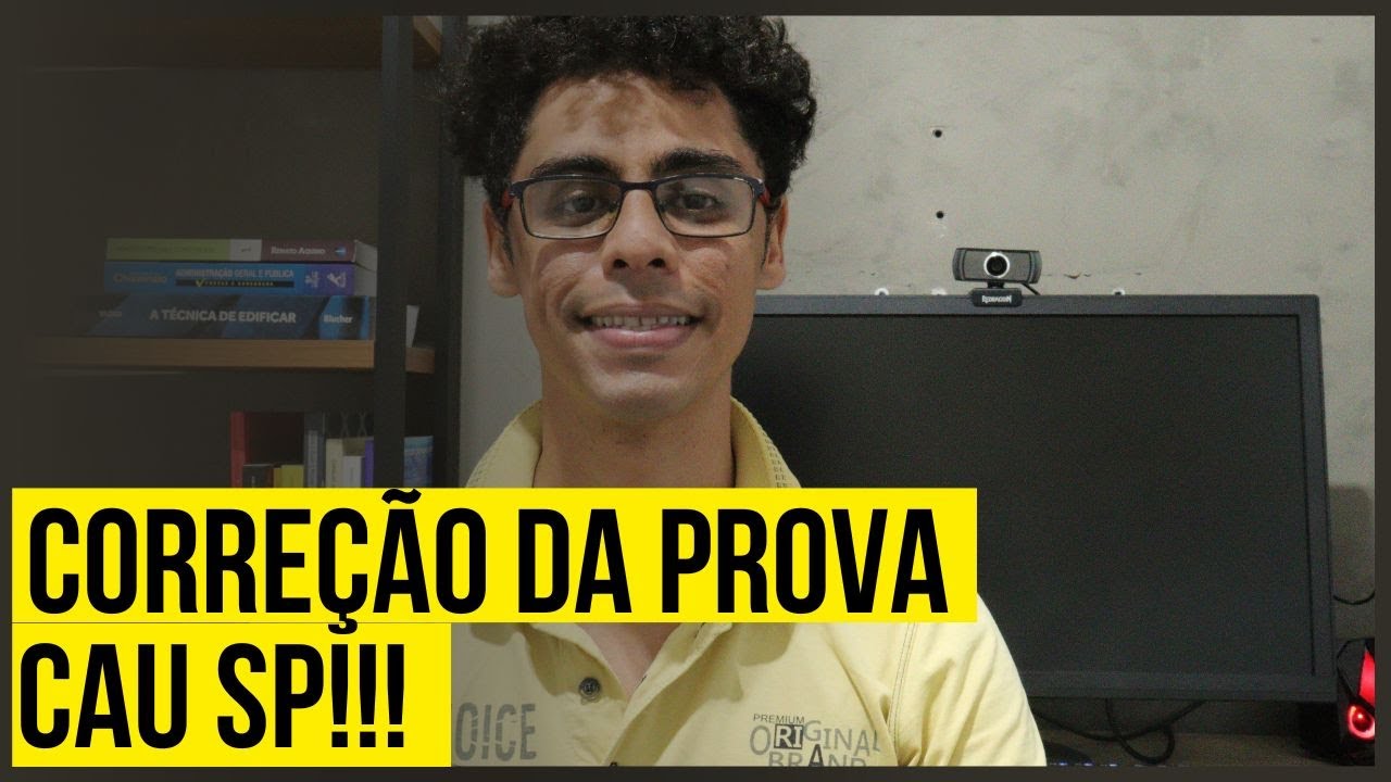 CORREÇÃO DA PROVA CAU SP: Agente de Fiscalização CAU/SP!!!