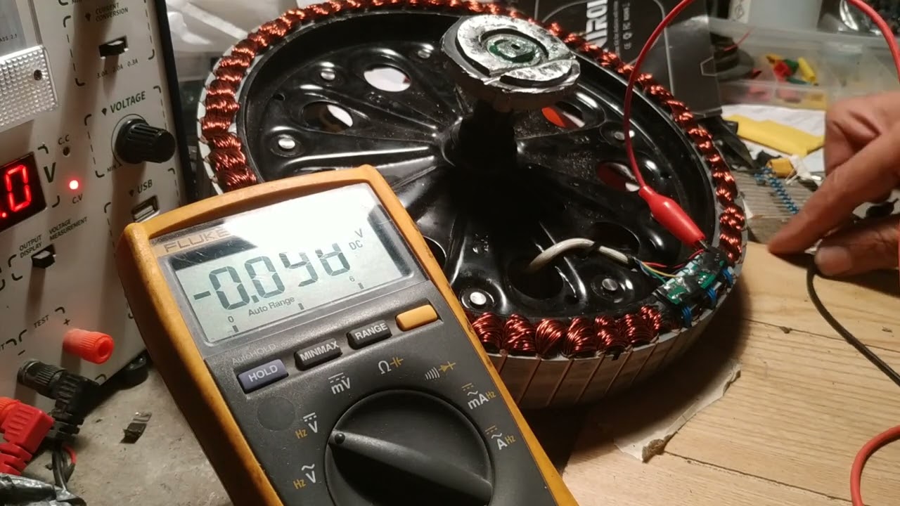 How to test an Electric Unicycle hall sensors. Euc Rockwheel Gt16