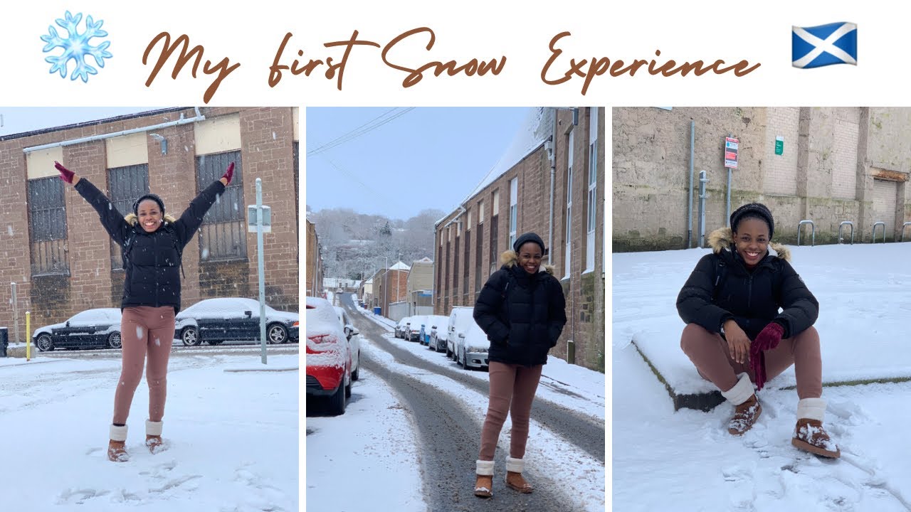 ❄️ MY FIRST SNOW EXPERIENCE IN UK #winter