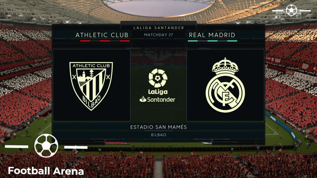 Athletic Club vs Real Madrid | La Liga Santander | FIFA 20 Simulation Match | PS4