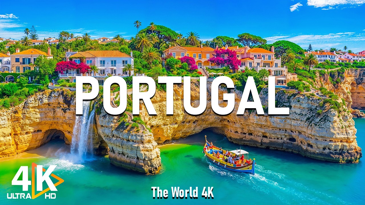 Portugal 4K UHD | Atlantic Serenity – Golden Cliffs, Blue Waters & Open Horizons