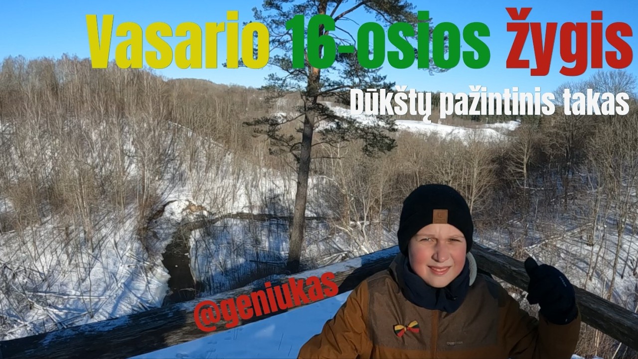 Vasario 16-osios žygis Dūkštų pažintiniame take