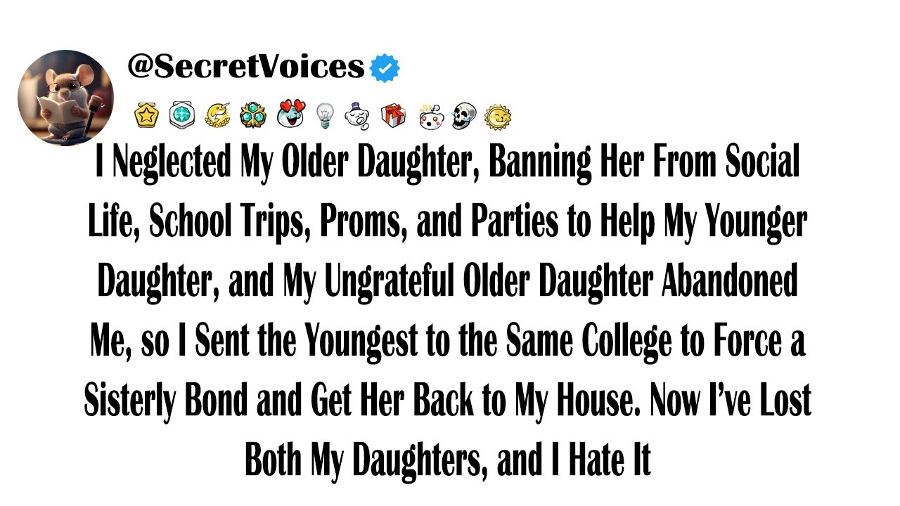 I Neglected My Older Daughter, Banning Her From Social Life, School Trips, Proms, and Parties to ...