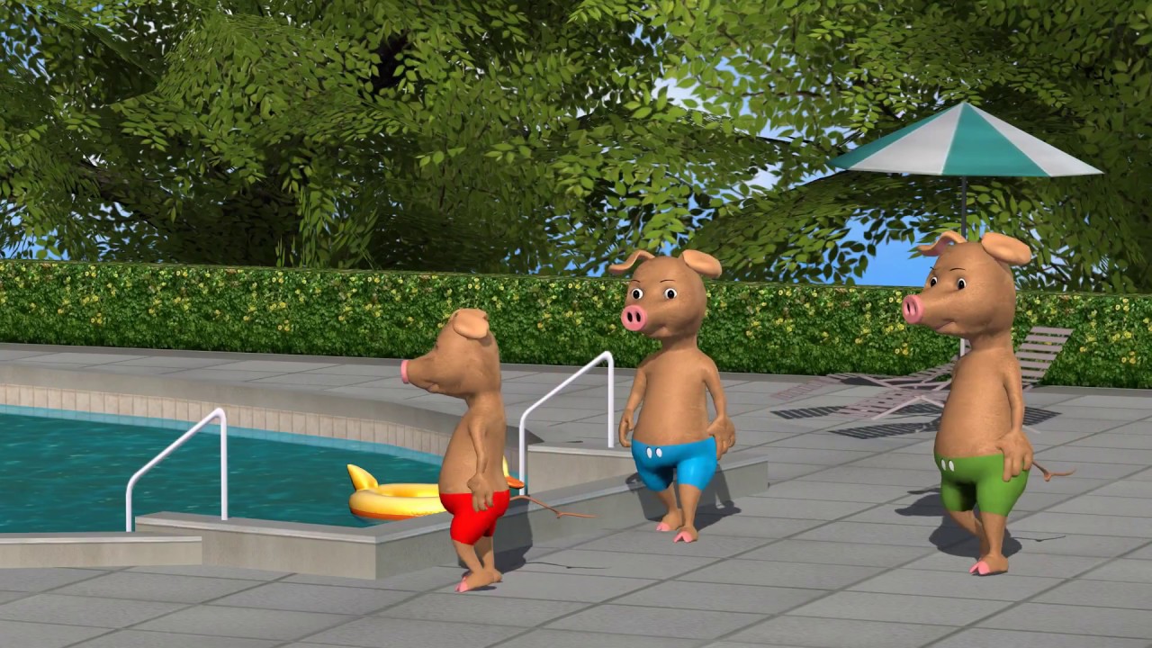 De drie biggetjes op vakantie