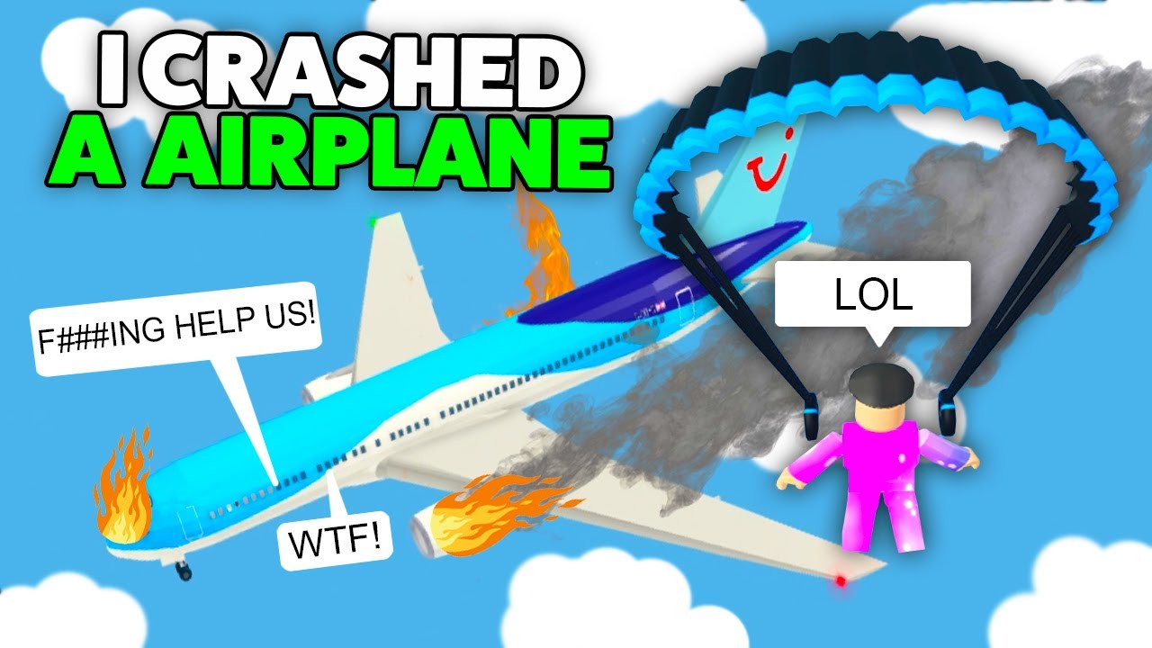 Roblox Pilot Training I CRASHED My AIRPLANE (My Bad) - Funny Moments