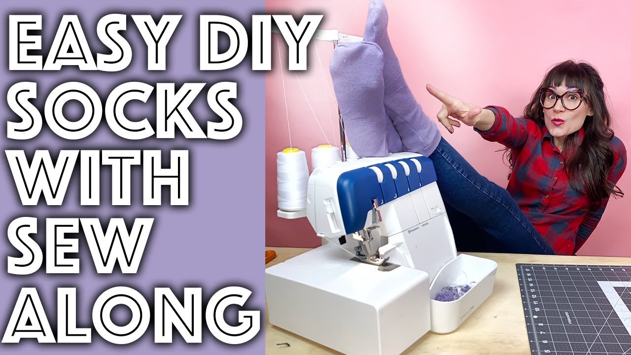 How to Sew Socks! Easy Tutorial With Pattern | Sew Anastasia