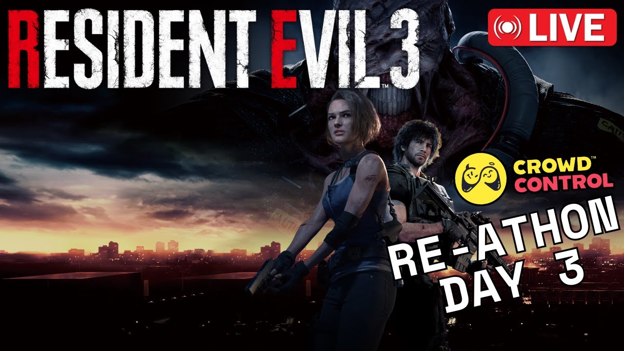 RE-Marathon Day 3 🧟 Resident Evil 3 Remake w/ Crowd Control | Stream #395