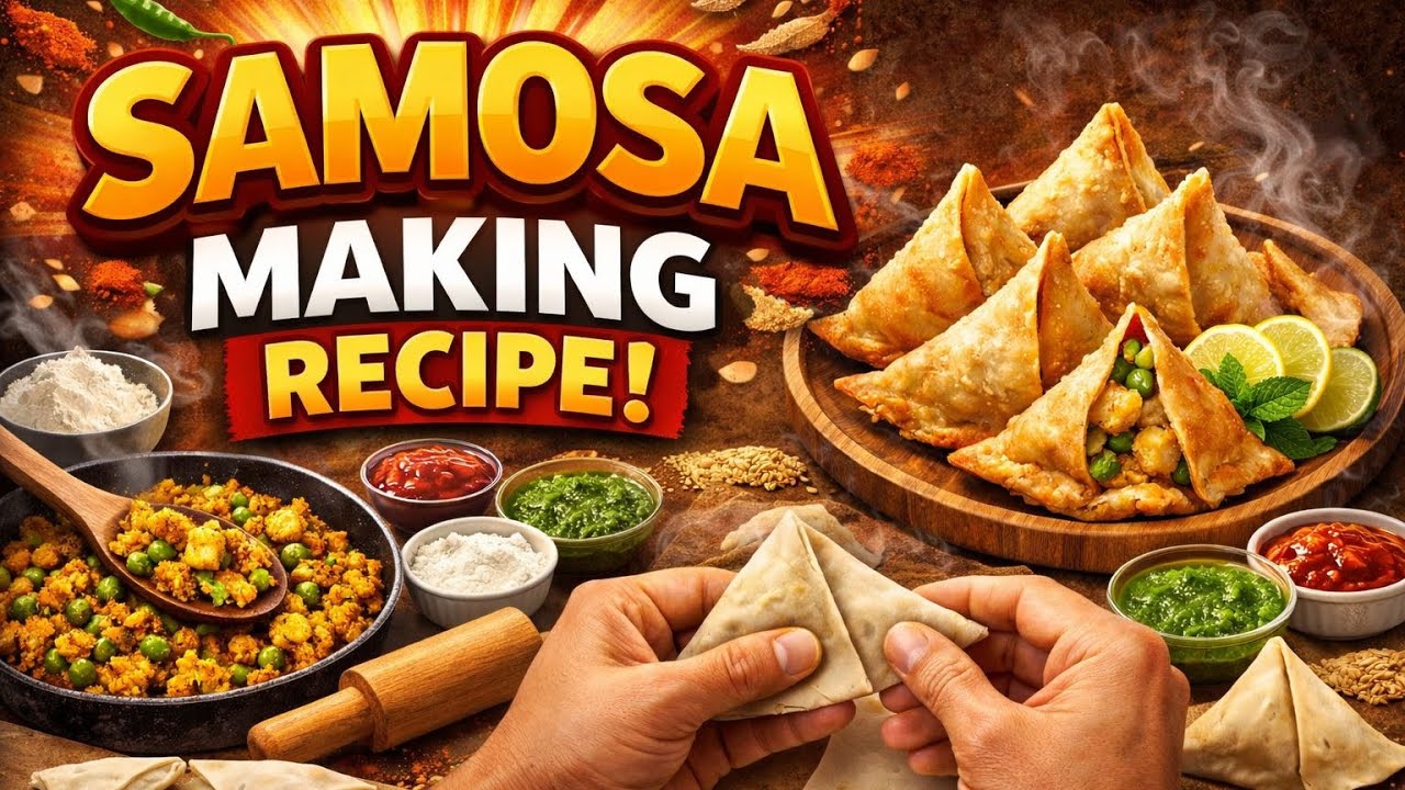 LEARN HOW TO MAKE SAMOSA AT HOME