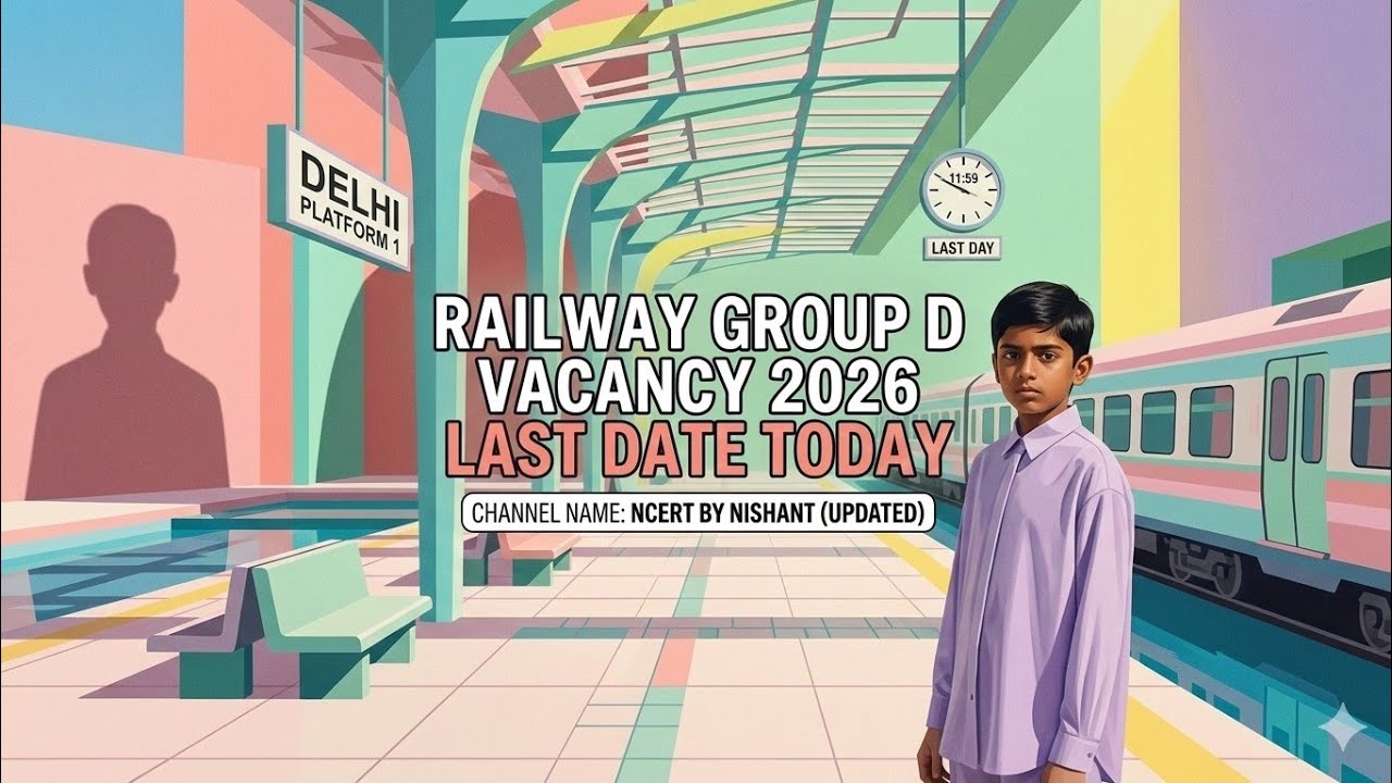 Railway group d vacancy 2026 last date today/ जिन विद्यार्थियों ने फार्म नहीं भरा जल्दी भर दे/#rrb
