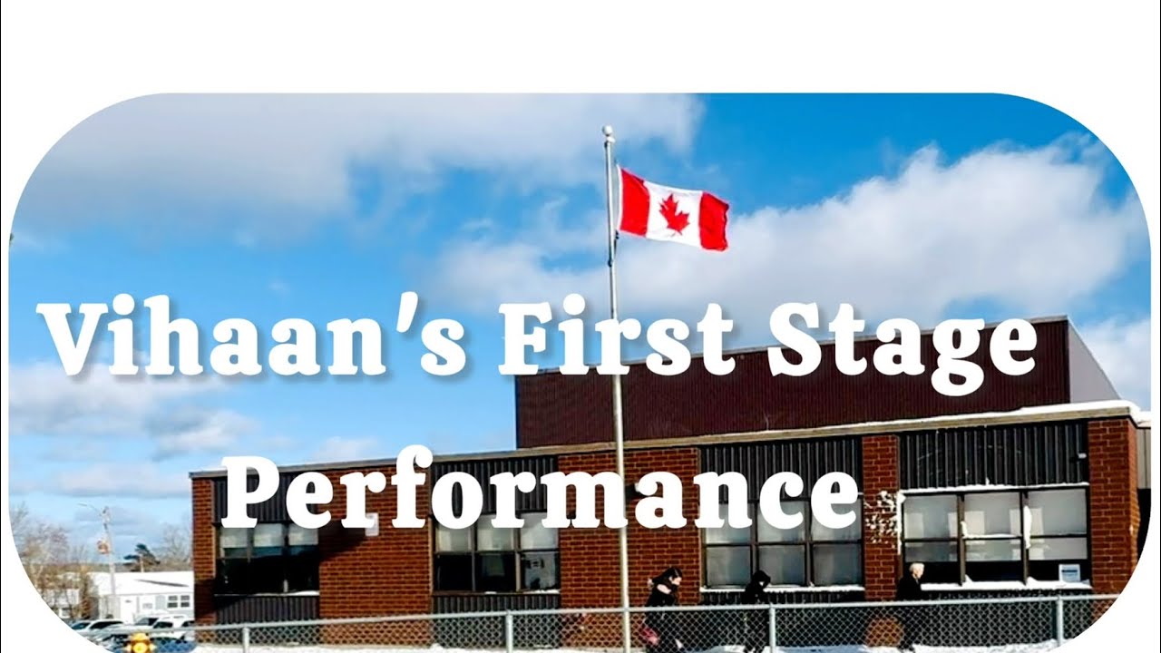🌿School Concert | Canada | Vihaan's First stage Performance
