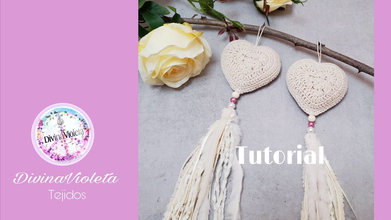 Tutorial Corazon Deco /  Tutorial Crochet # 23