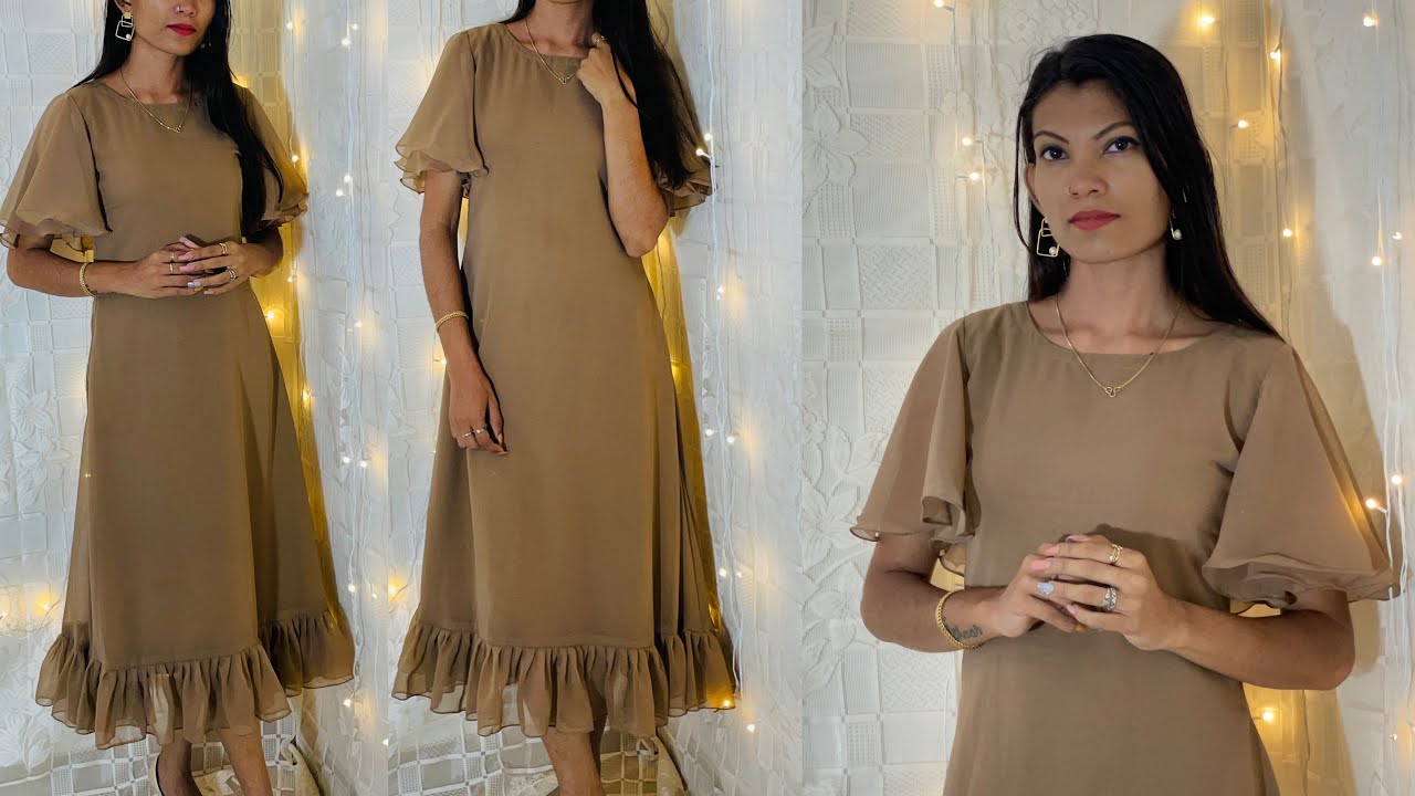 Aline kurti cutting and stitching Malayalam