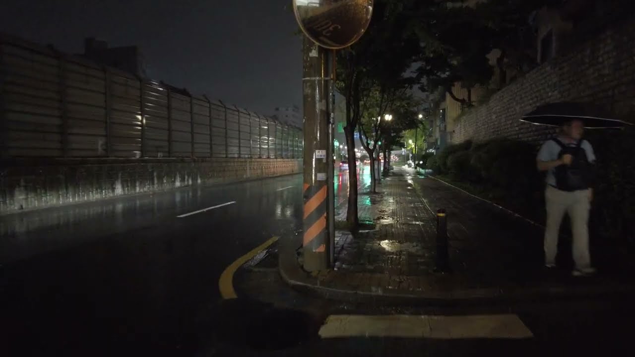 Night Walk in the Rain - Seoul, Korea