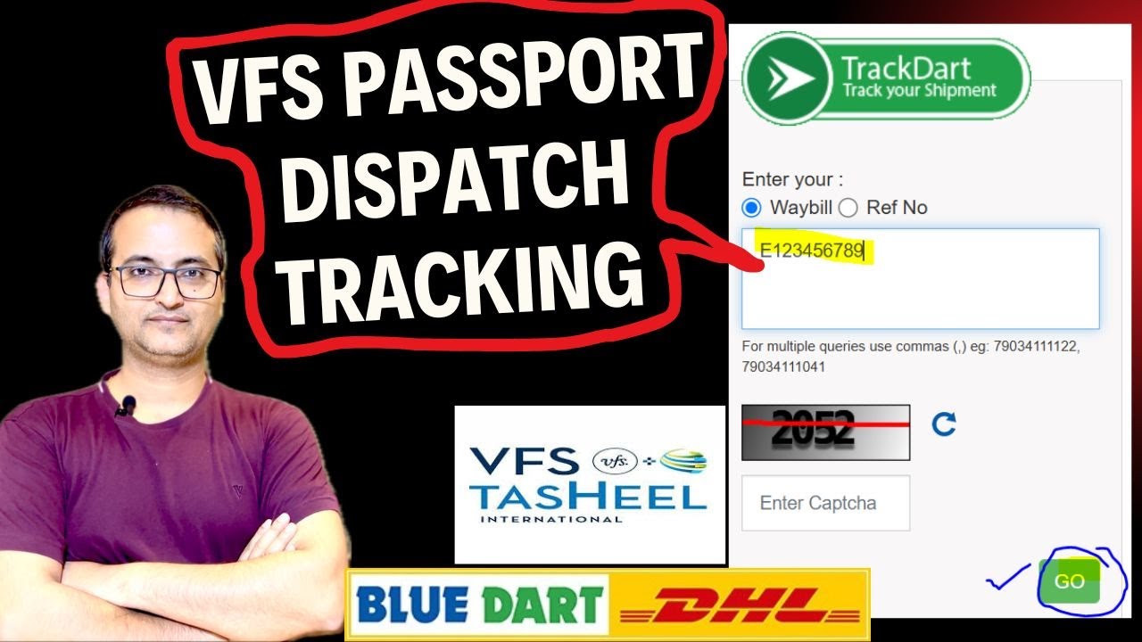 Made EASY VFS PASSPORT TRACKING || How to track passport after dispatch from VFS