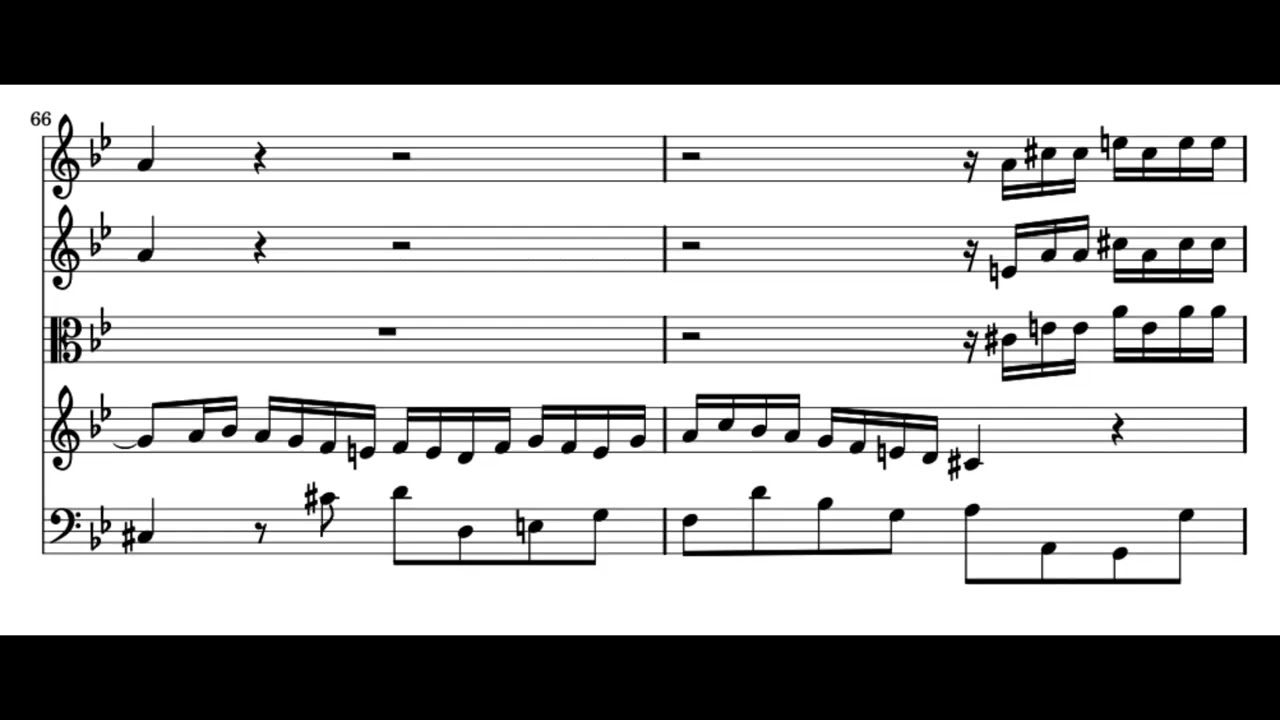 Agitato da fiere tempeste (Riccardo Primo - G.F. Händel) Score Animation