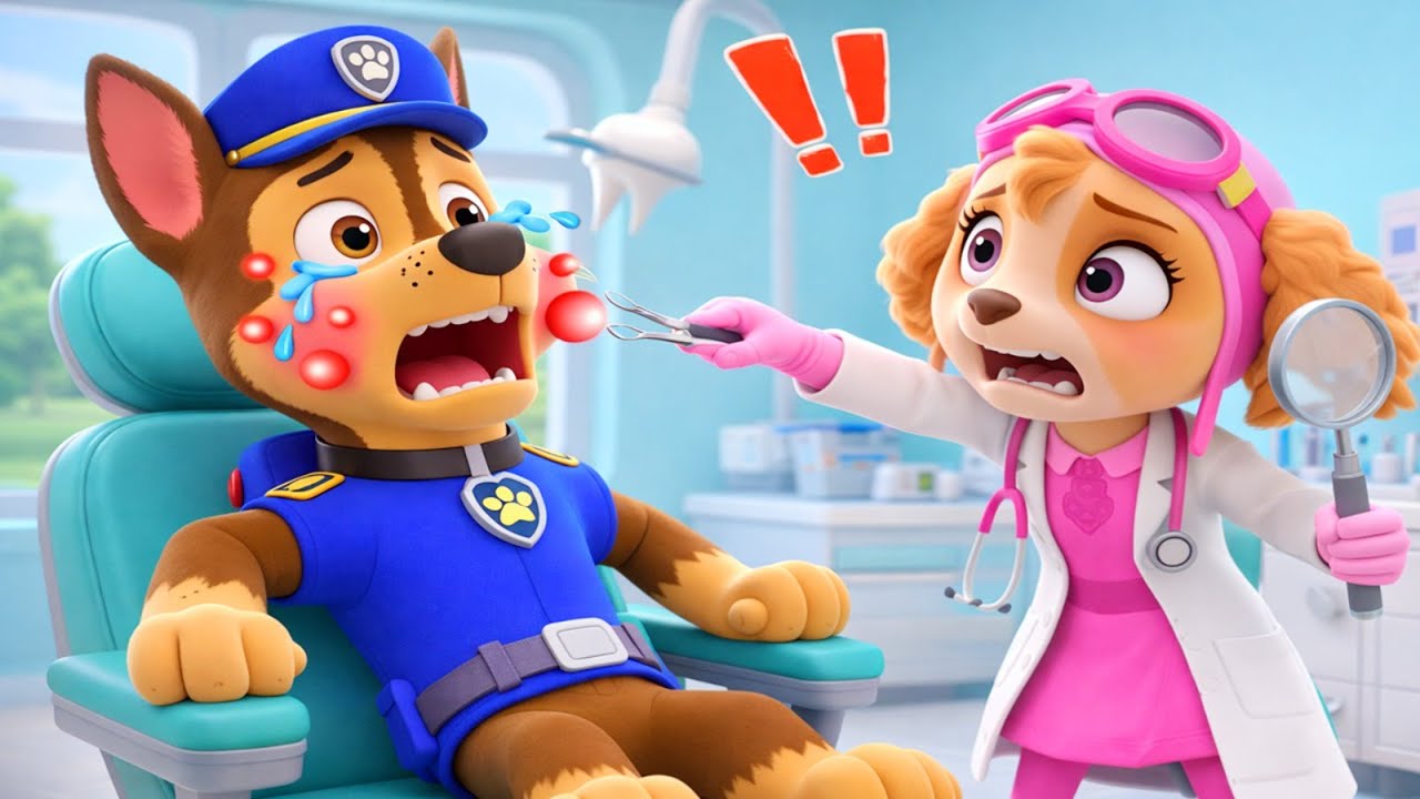 ¡Oh, no! ¡CHASE está muy herido! SKYE, por favor, ayúdalo - PAw PatRol en Español