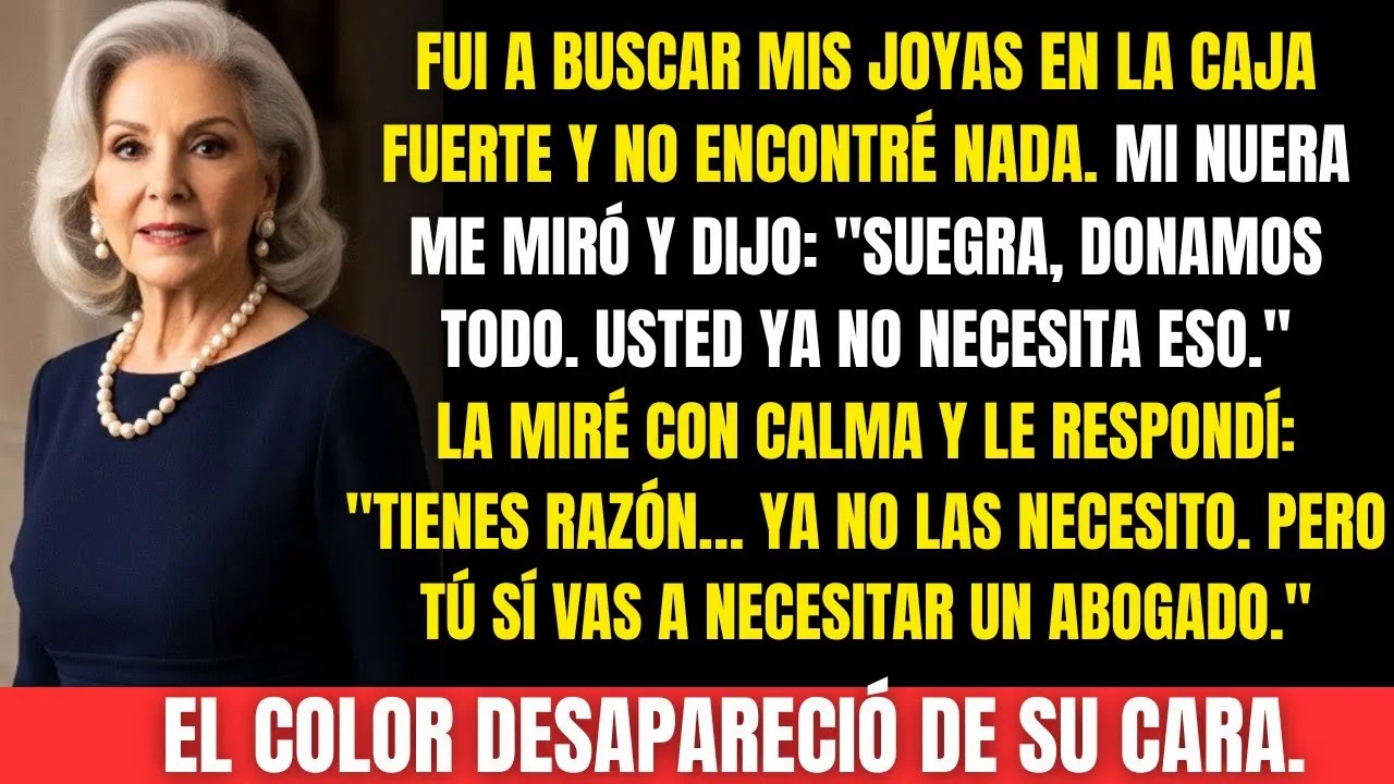 Mi nuera donó mis joyas y dijo “Usted ya no las necesita”… pero no esperaba lo que haría después