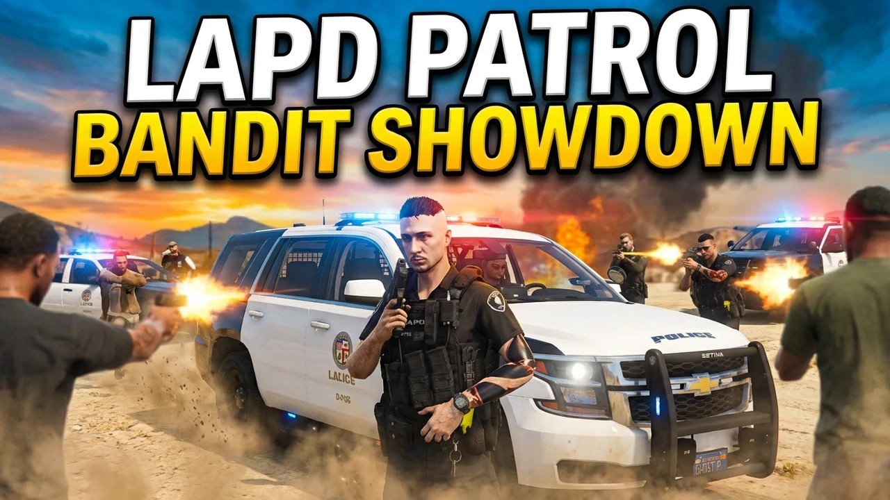 LAPD Patrol | Bandit Showdown | LSPDFR | GTAV | GAT5 | Ghost Player