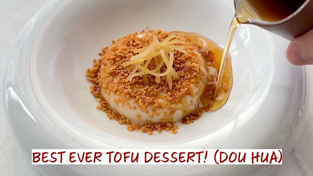 최고의 두부 디저트! 생강 시럽 레시피를 곁들인 두부 푸딩 - Gourmet Dou Hua 또는 Tau Foo Fah