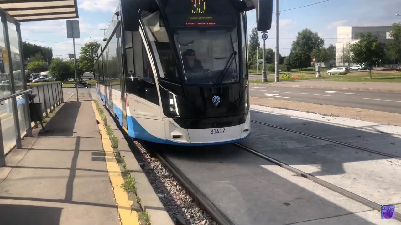 От остановки «Улица Кулакова» до остановки «Метро Щукинская» на трамвае 30 // 2 августа 2022 года