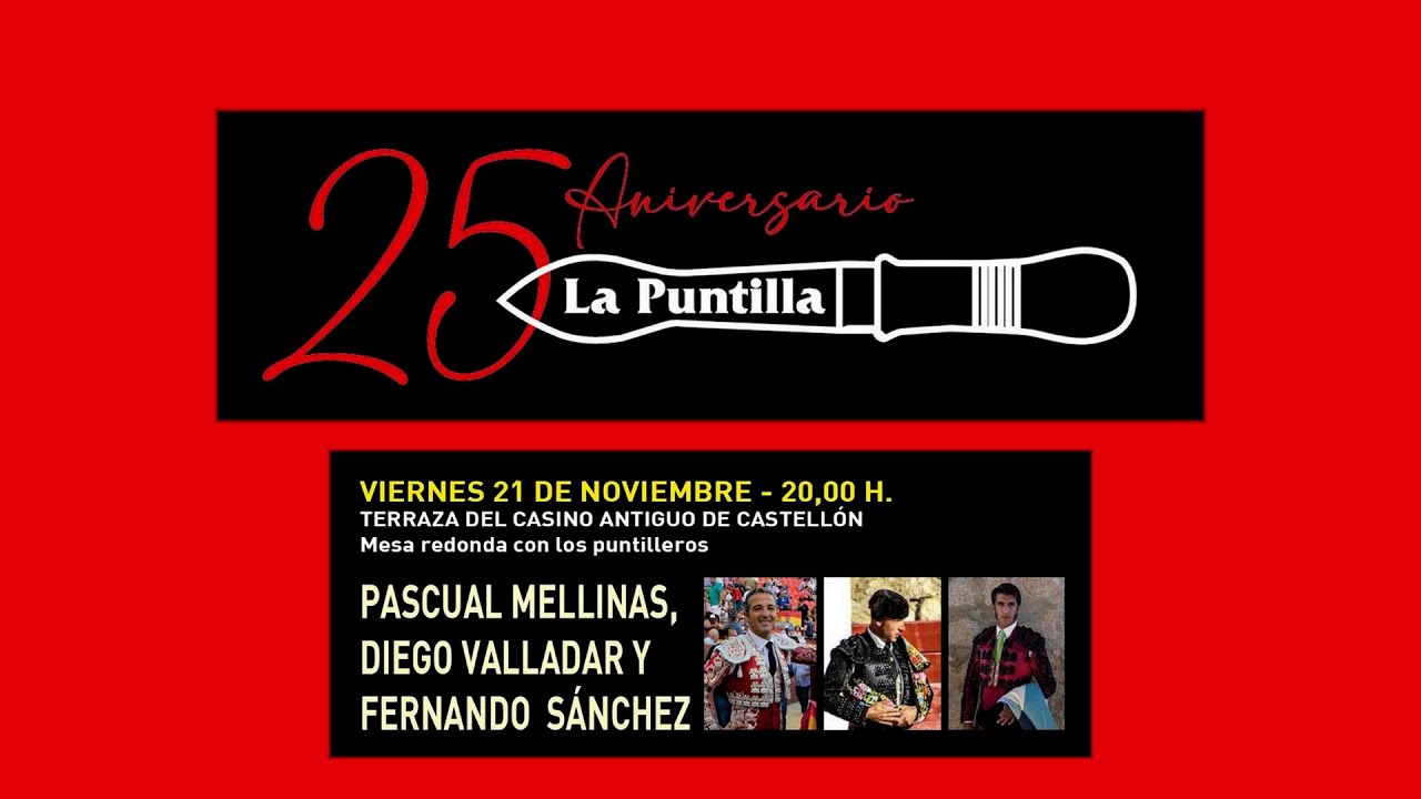 FERNANDO SÁNCHEZ, PASCUAL MELLINAS Y DIEGO VALLADAR EN LA PUNTILLA (21-11-2025)