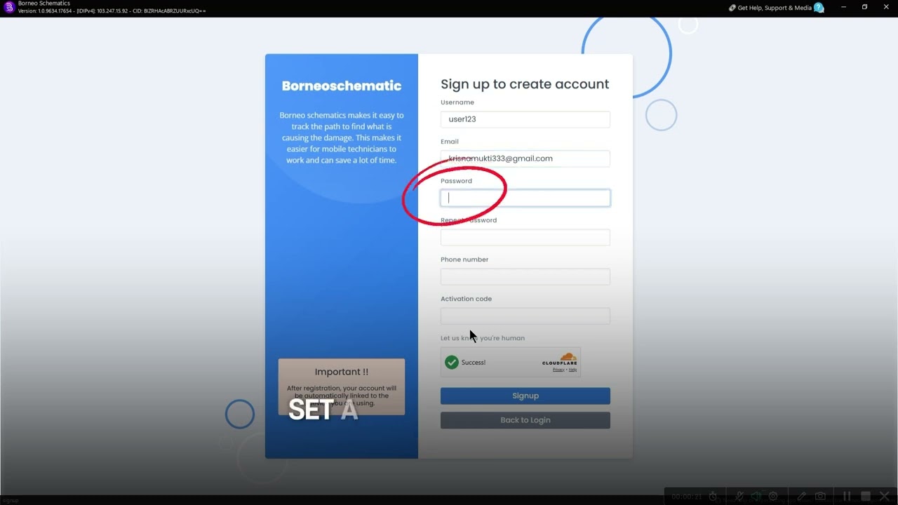 Register your Account for Borneo Schematics
