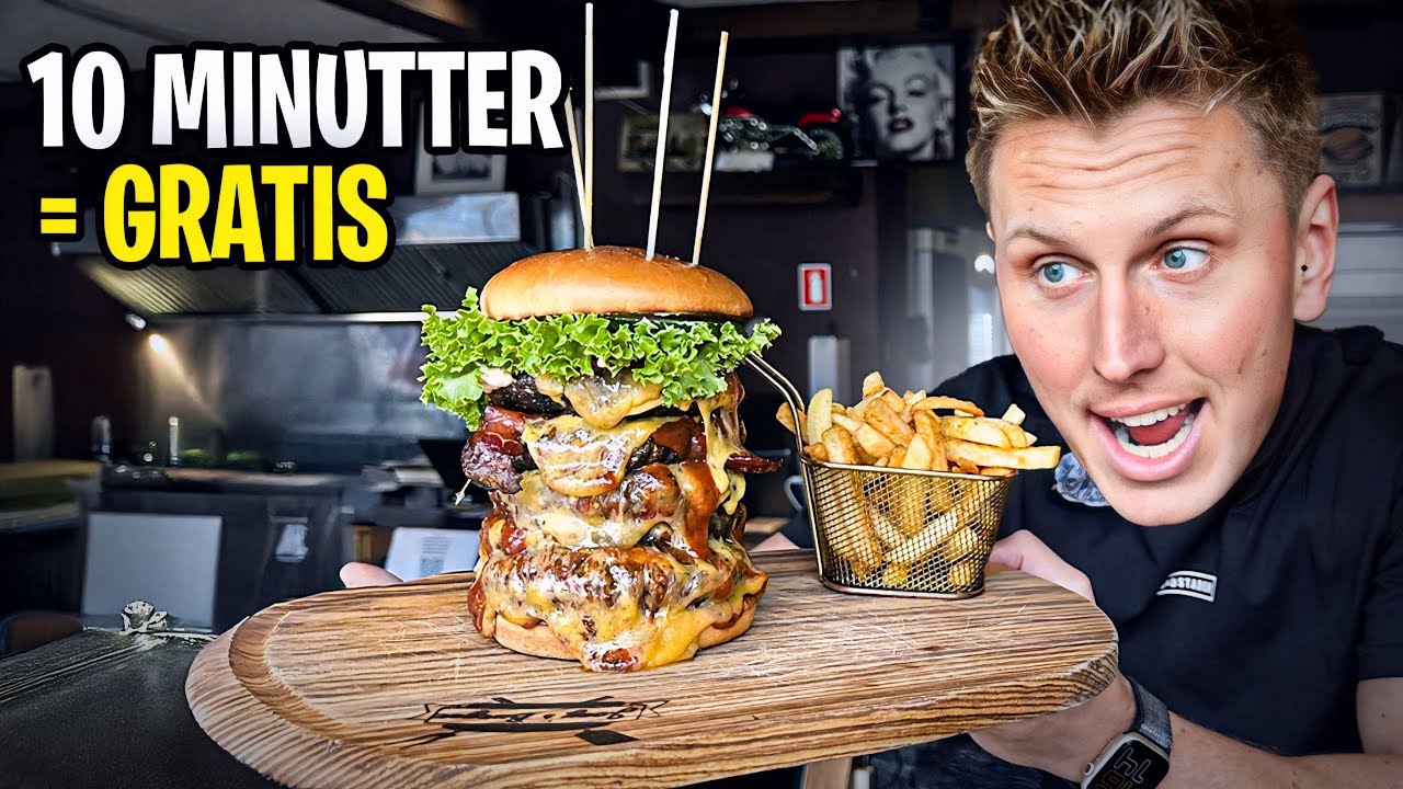 KÆMPE BURGER CHALLENGE - Joeys Burger