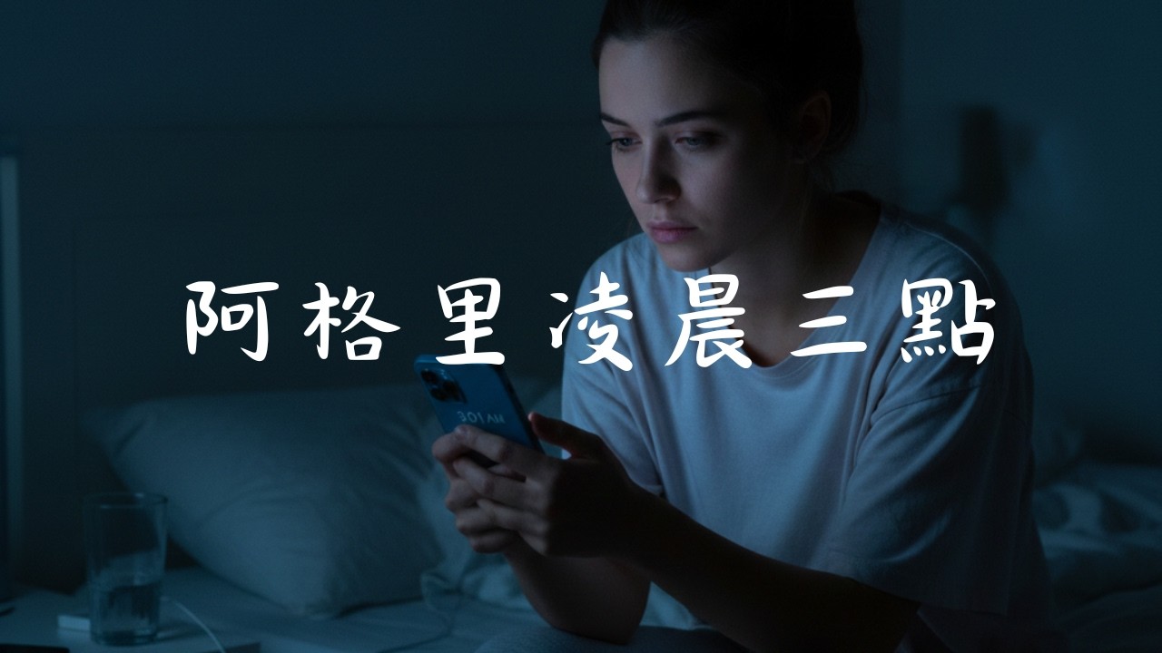 《阿格里》凌晨三點 | 自我厭惡的獨白