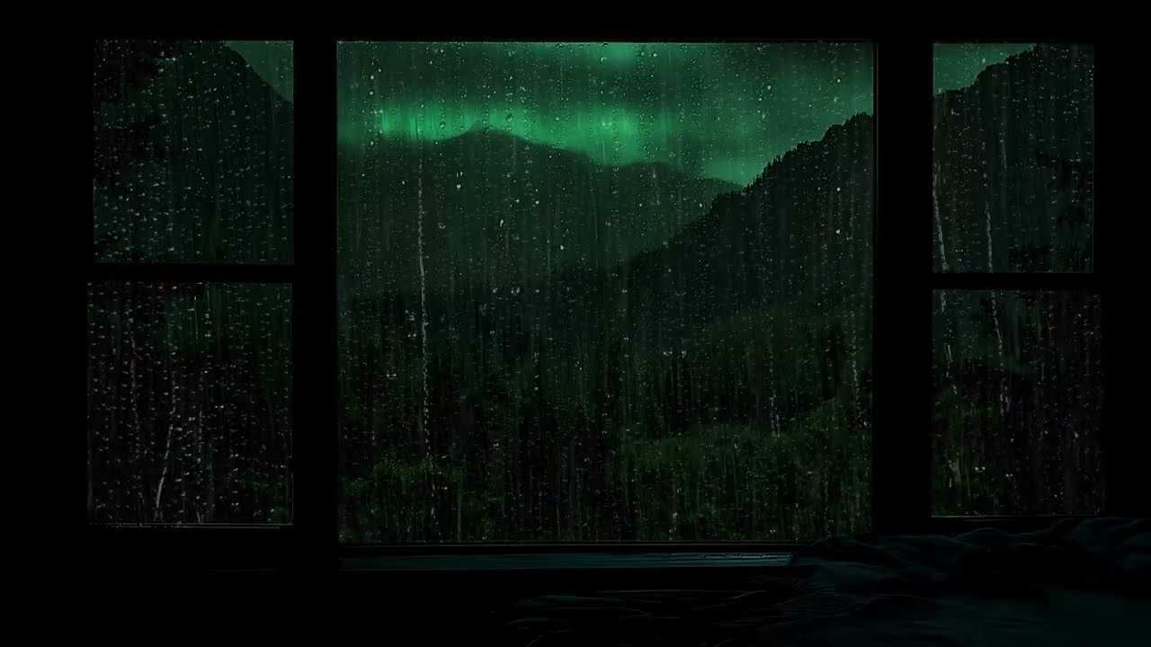 Rainfall at the Window 🌧️ Quiet Night for Instant Sleep, Stress Relief, Mind Healing and Deep Rest