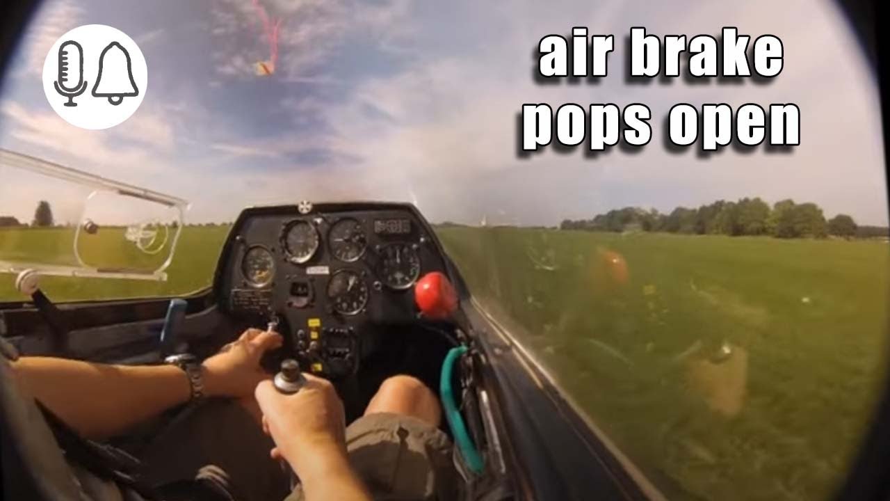 glider air brake popping open on tow