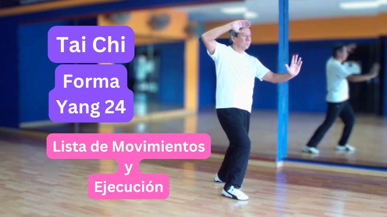 GRATIS Tai Chi. Forma Yang 24 movimientos. Frente al espejo siga al instructor.