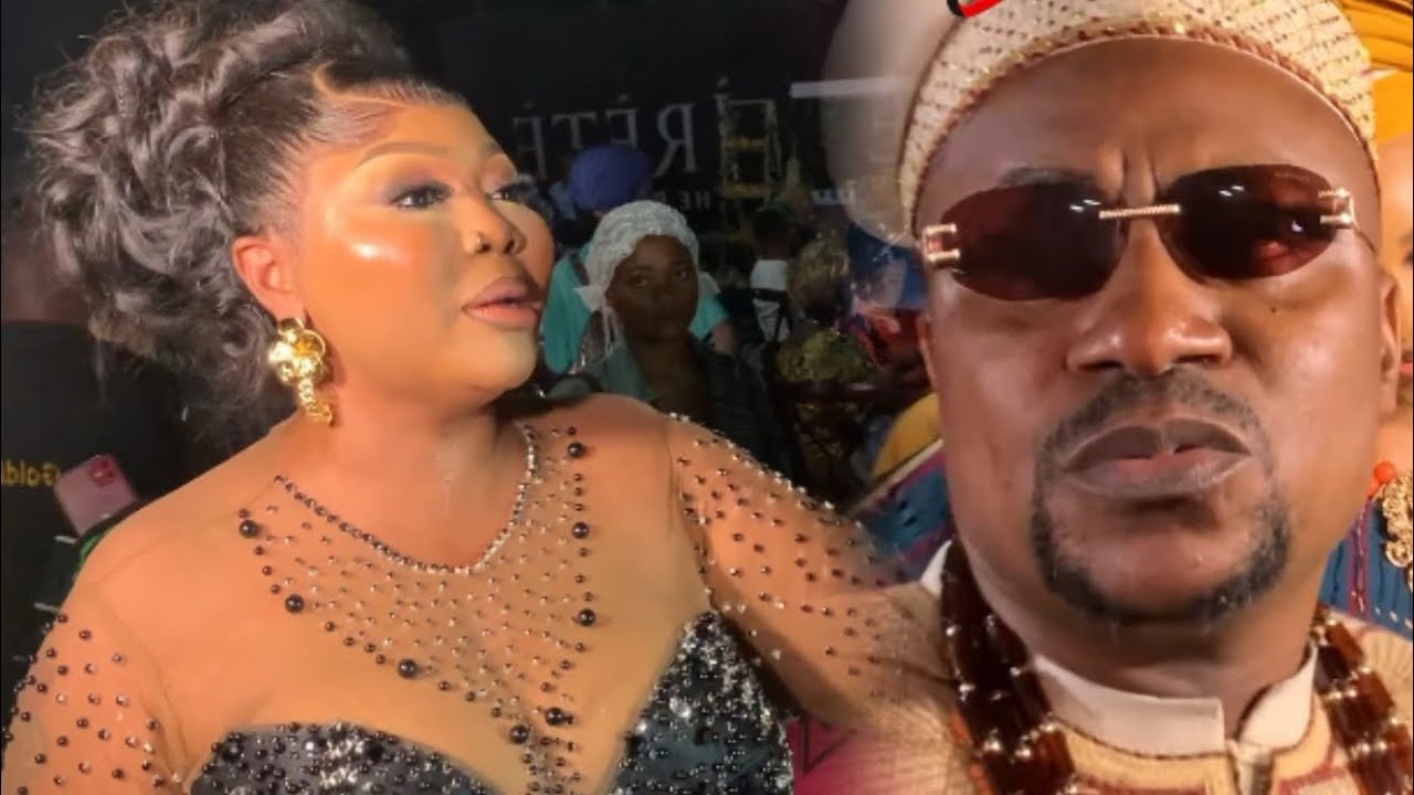 SEE WHAT HAPPENED BETWEEN WUNMI AJIBOYE AND HER EX-HUSBAND SEGUN OGUNGBE AT ETERE MOVIE PREMIERE 