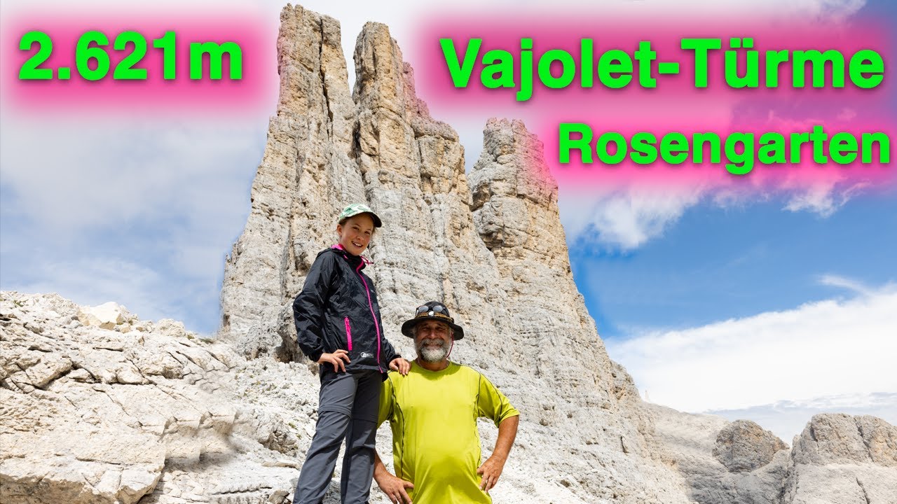 Spektakuläre Bergtour zu den Vajolet Türmen im Rosengarten mit Klettermöglichkeit | mit Laura