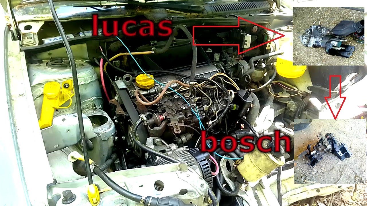 changement: pompe injection lucas par une pompe bosch