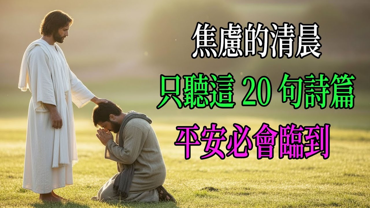 早上醒來突然感到焦慮時，請聆聽詩篇二十句話：讓平安臨到你
