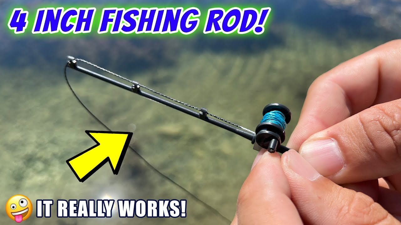 Tiny Fishing Rod Toy Catches Fish!