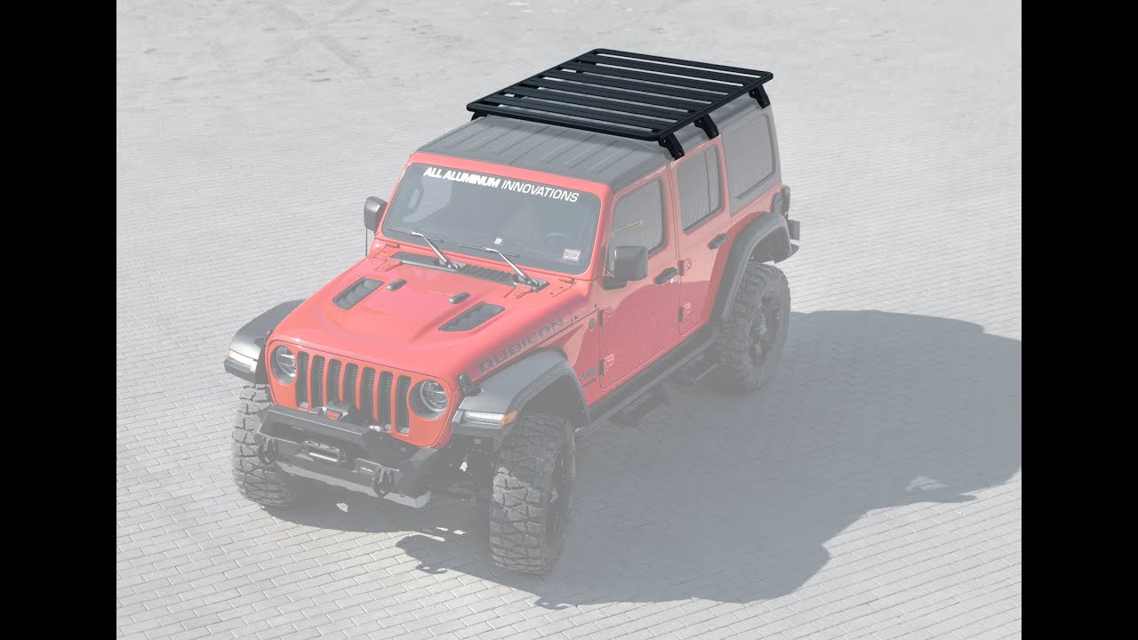 RIVAL Aluminum No-Drilling Roof Rack Jeep Wrangler JL 4Door 2Door
